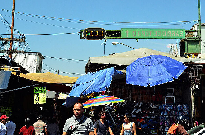 Les rues animées de Colonia Tepito © Wikimedia Commons