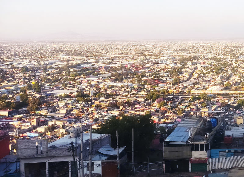 Vue aérienne d'Ecatepec © Wikimedia Commons