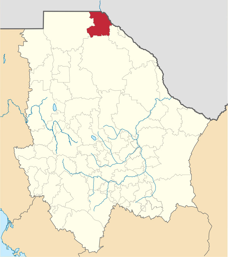 Carte de Ciudad Juárez (Chihuahua) - Mexique © Wikimedia Commons