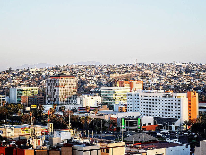 Vue aérienne de Tijuana © Wikimedia Commons