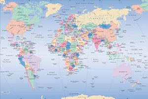 Carte du monde par pays