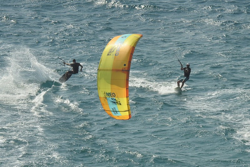 Kitesurf, plage nord de Rivedoux