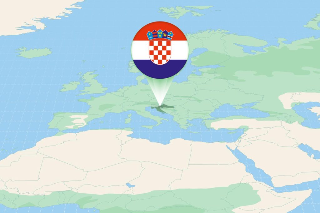 Localisation de la Croatie dans le monde