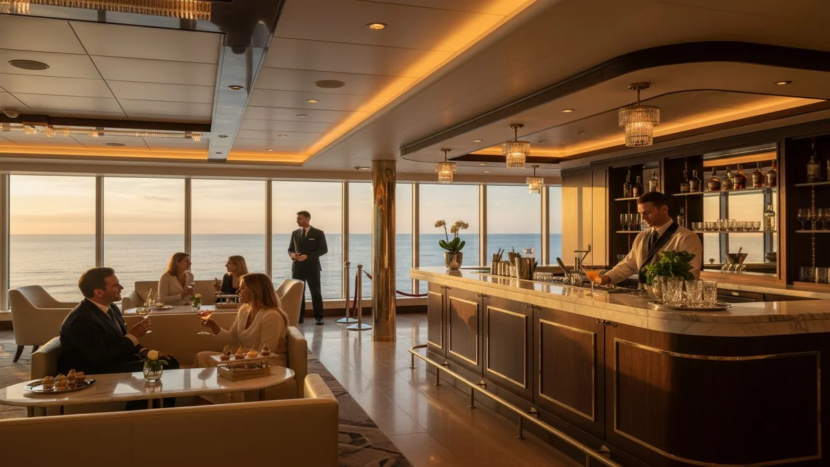 Le bar lounge exclusif du Yacht Club chez MSC croisières : est-ce justifié